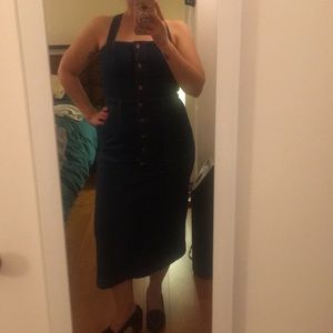 J Crew denim button up dress